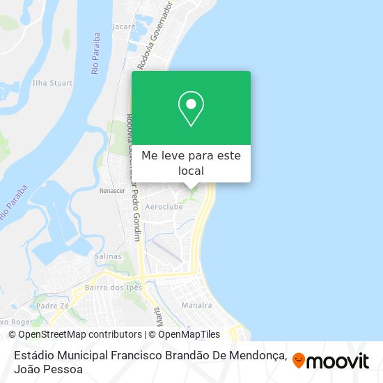 Estádio Municipal Francisco Brandão De Mendonça mapa