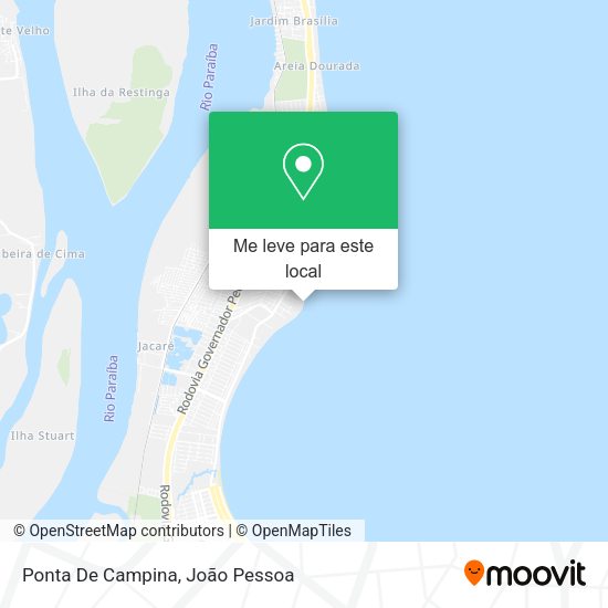 Ponta De Campina mapa