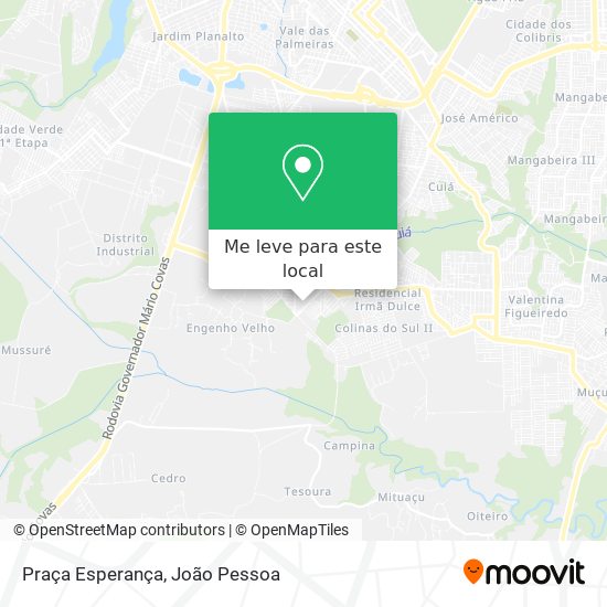 Praça Esperança mapa