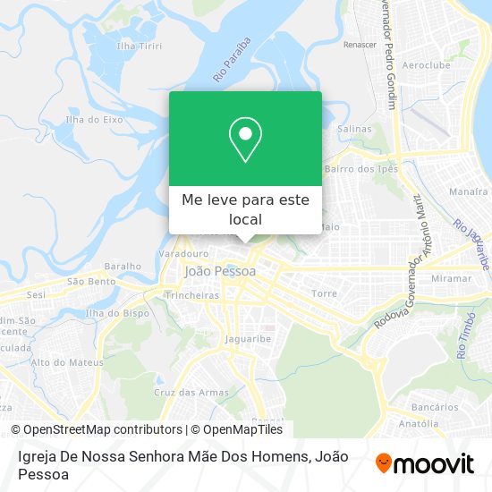 Igreja De Nossa Senhora Mãe Dos Homens mapa