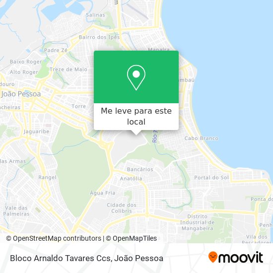 Bloco Arnaldo Tavares Ccs mapa