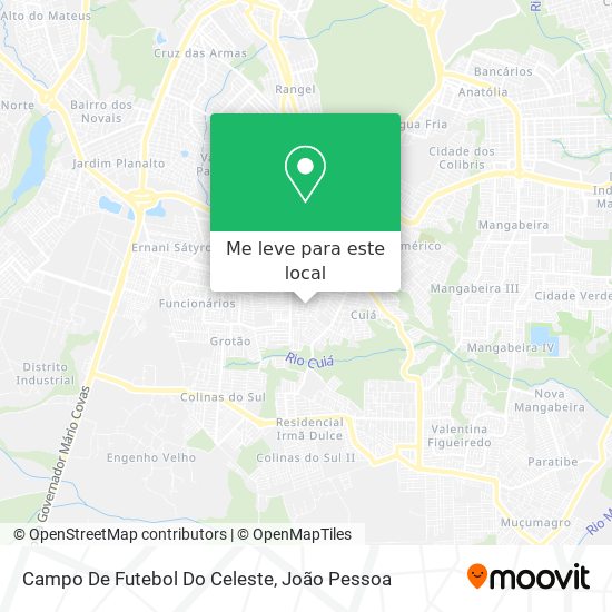 Campo De Futebol Do Celeste mapa