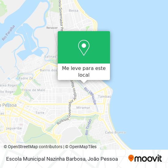 Escola Municipal Nazinha Barbosa mapa