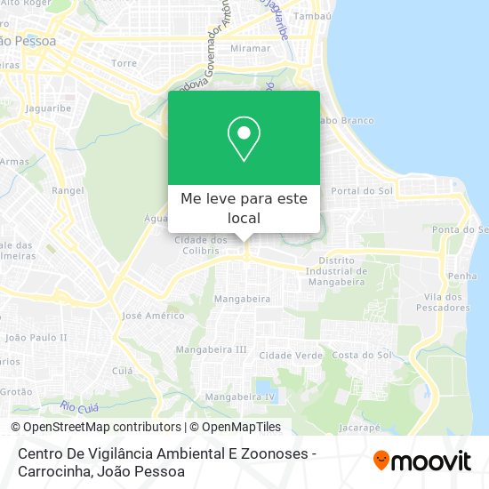 Centro De Vigilância Ambiental E Zoonoses - Carrocinha mapa