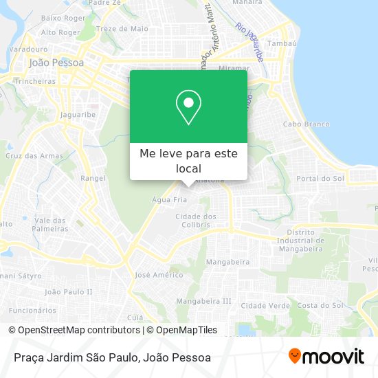 Praça Jardim São Paulo mapa