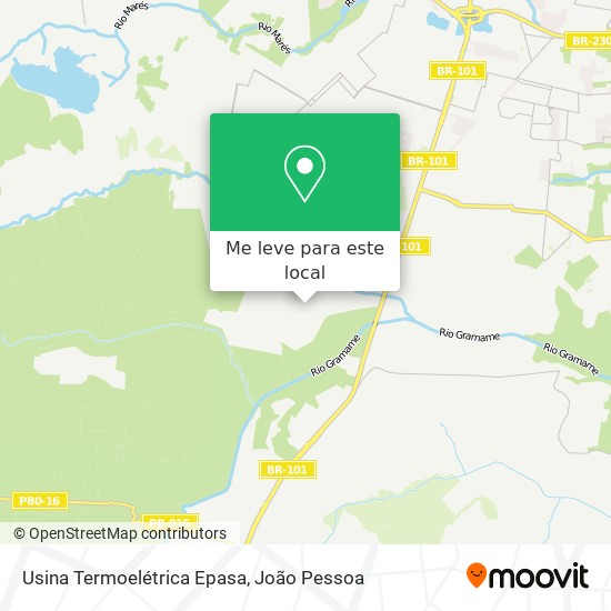 Usina Termoelétrica Epasa mapa