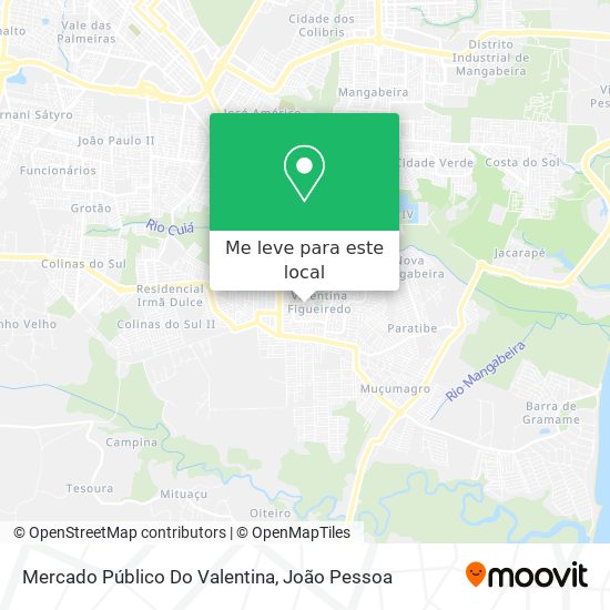 Mercado Público Do Valentina mapa