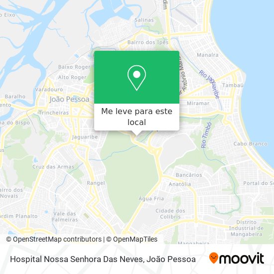 Hospital Nossa Senhora Das Neves mapa