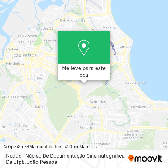 Nudoc - Núcleo De Documentação Cinematográfica Da Ufpb mapa