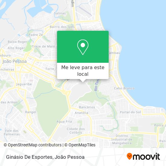 Ginásio De Esportes mapa