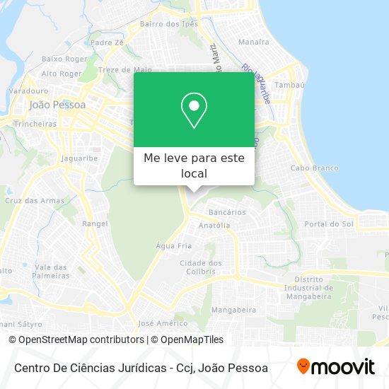 Centro De Ciências Jurídicas - Ccj mapa