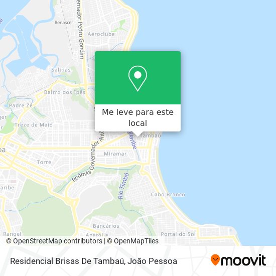 Residencial Brisas De Tambaú mapa