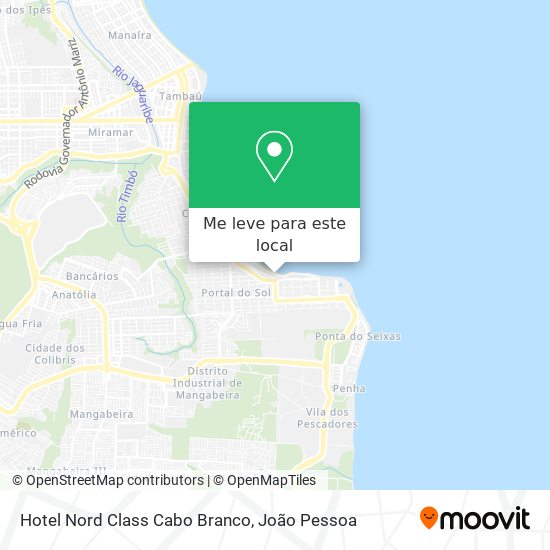 Hotel Nord Class Cabo Branco mapa