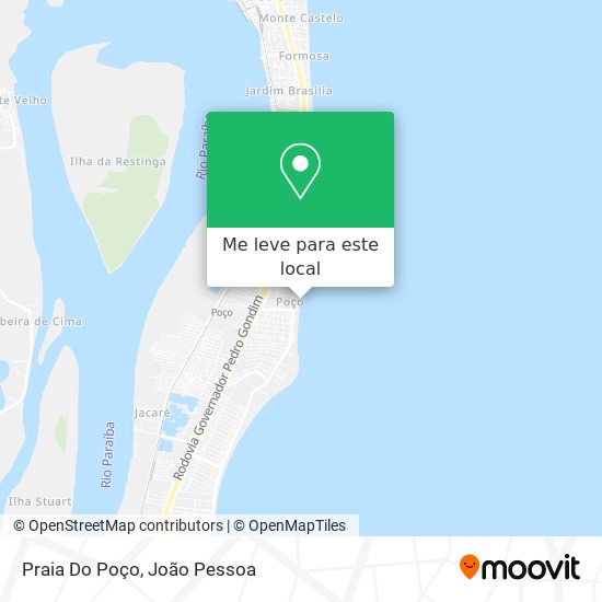 Praia Do Poço mapa