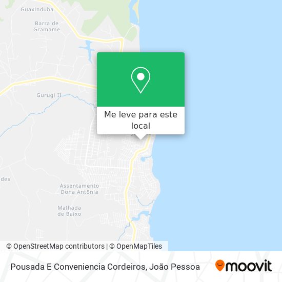 Pousada E Conveniencia Cordeiros mapa