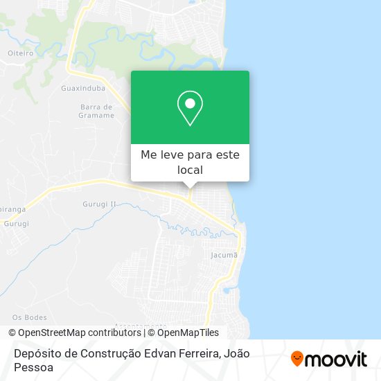 Depósito de Construção Edvan Ferreira mapa