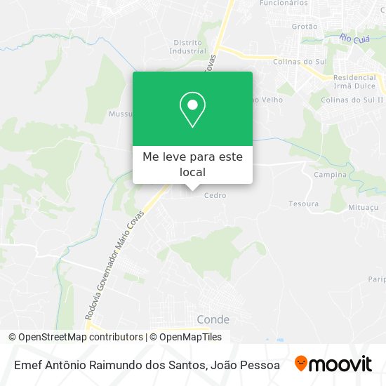 Emef Antônio Raimundo dos Santos mapa