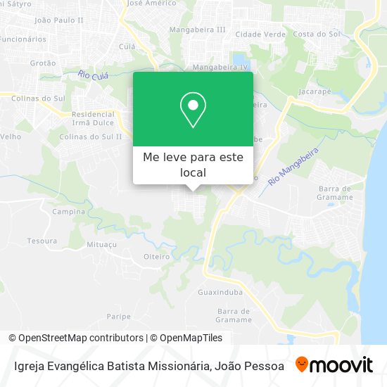 Igreja Evangélica Batista Missionária mapa