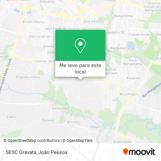 SESC Gravatá mapa