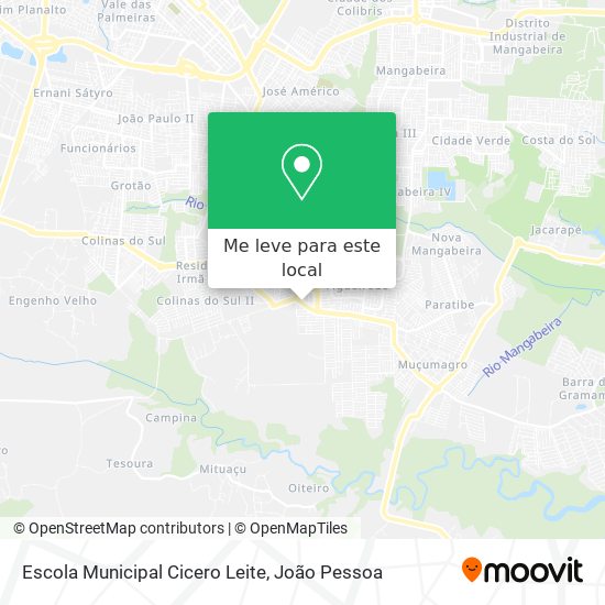 Escola Municipal Cicero Leite mapa