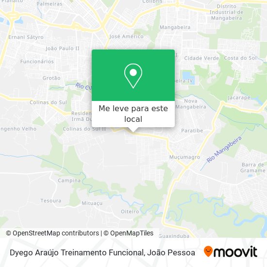 Dyego Araújo Treinamento Funcional mapa