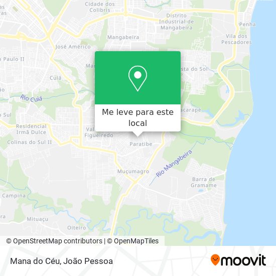 Mana do Céu mapa