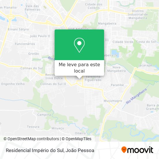 Residencial Império do Sul mapa