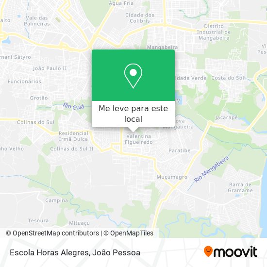 Escola Horas Alegres mapa