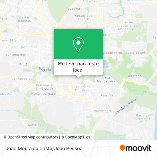 Joao Moura da Costa mapa