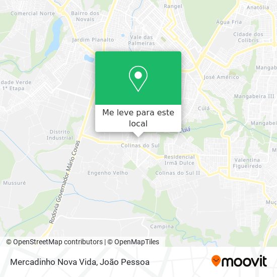 Mercadinho Nova Vida mapa