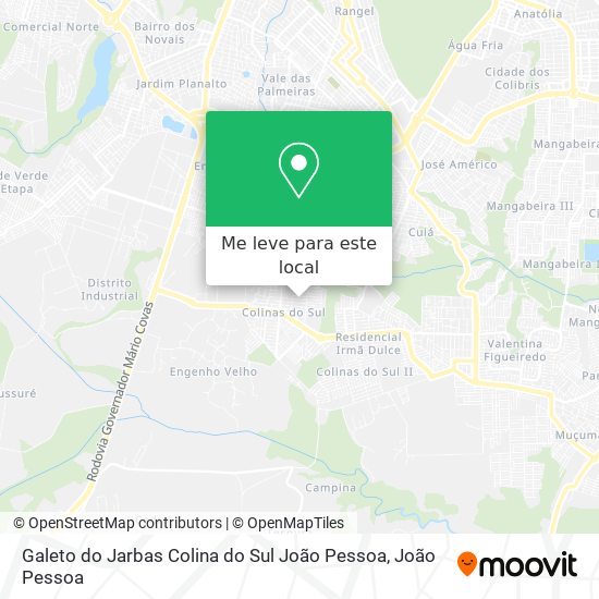 Galeto do Jarbas Colina do Sul João Pessoa mapa