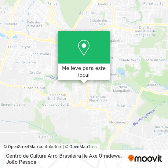 Centro de Cultura Afro-Brasileira Ile Axe Omidewa mapa
