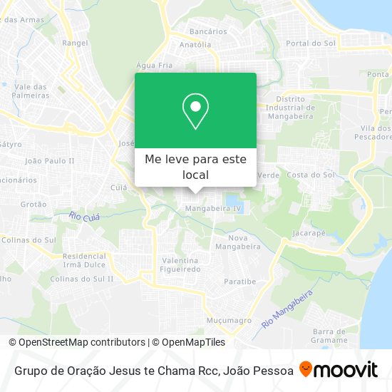 Grupo de Oração Jesus te Chama Rcc mapa