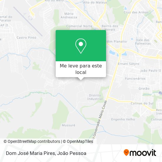 Dom José Maria Pires mapa