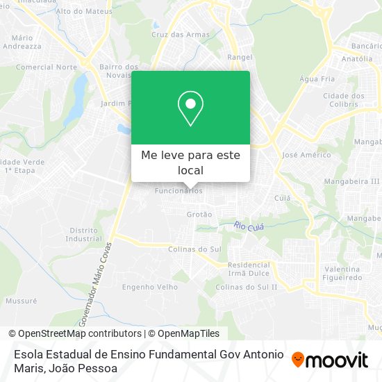 Esola Estadual de Ensino Fundamental Gov Antonio Maris mapa