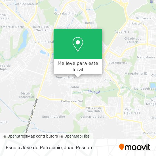 Escola José do Patrocínio mapa