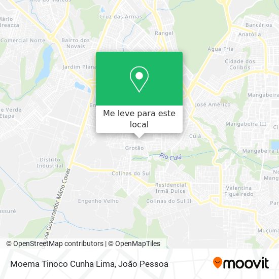 Moema Tinoco Cunha Lima mapa