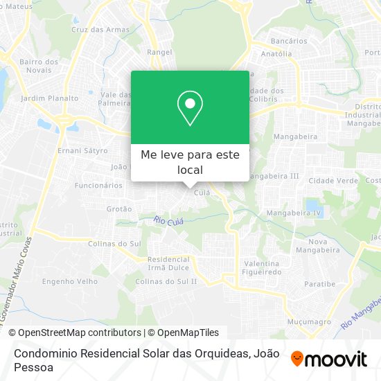 Condominio Residencial Solar das Orquideas mapa