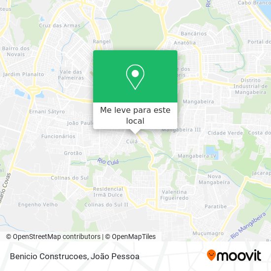 Benicio Construcoes mapa