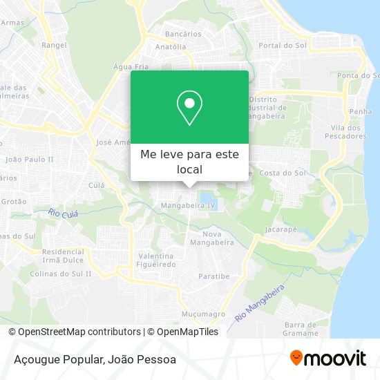 Açougue Popular mapa