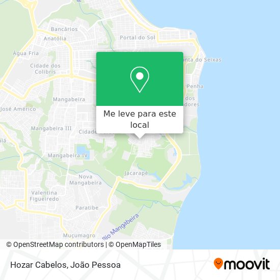 Hozar Cabelos mapa