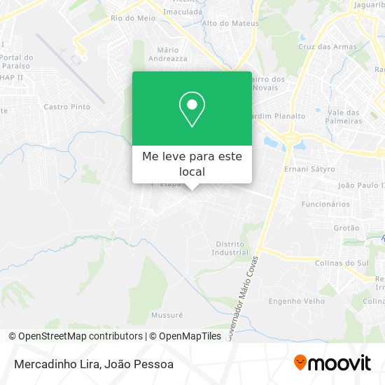 Mercadinho Lira mapa