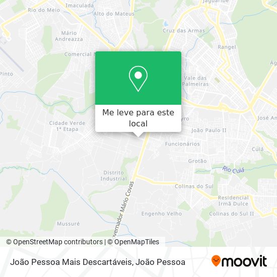 João Pessoa Mais Descartáveis mapa