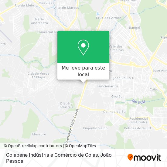 Colabene Indústria e Comércio de Colas mapa