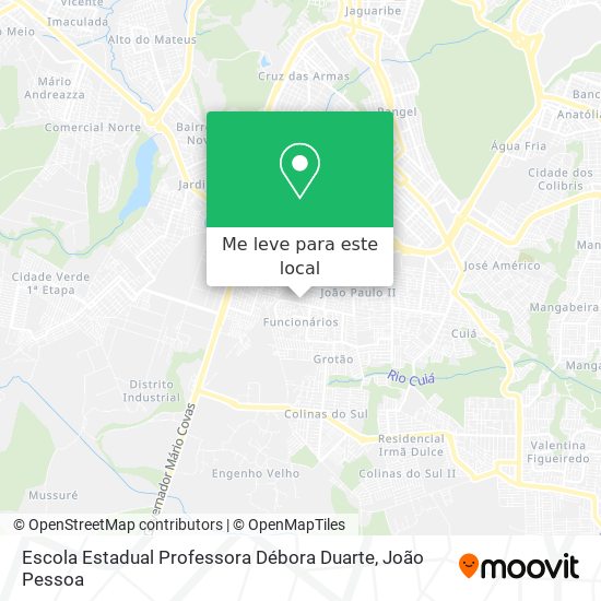 Escola Estadual Professora Débora Duarte mapa