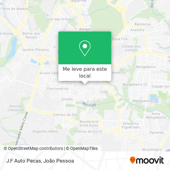 J.F Auto Pecas mapa