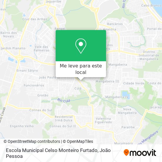 Escola Municipal Celso Monteiro Furtado mapa