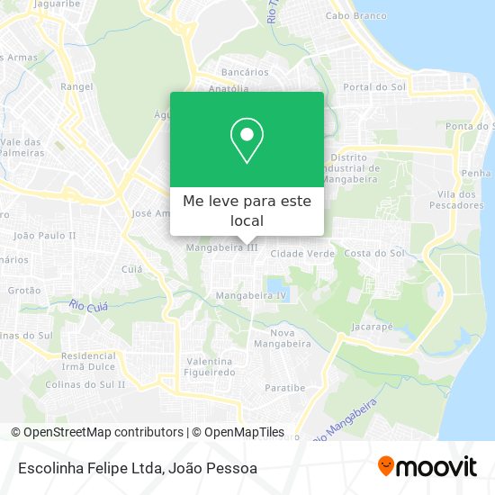 Escolinha Felipe Ltda mapa