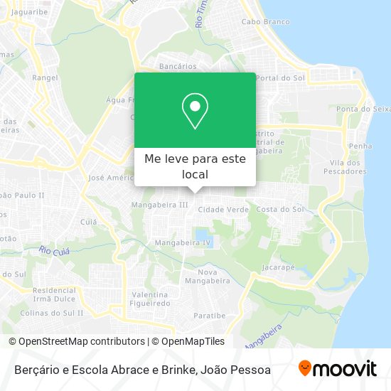 Berçário e Escola Abrace e Brinke mapa