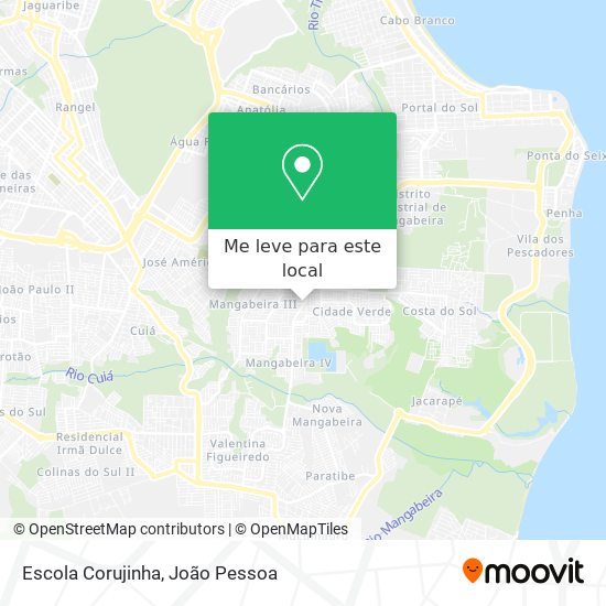 Escola Corujinha mapa